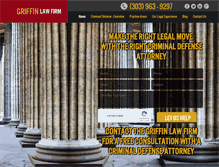 Tablet Screenshot of griffindefenselaw.com